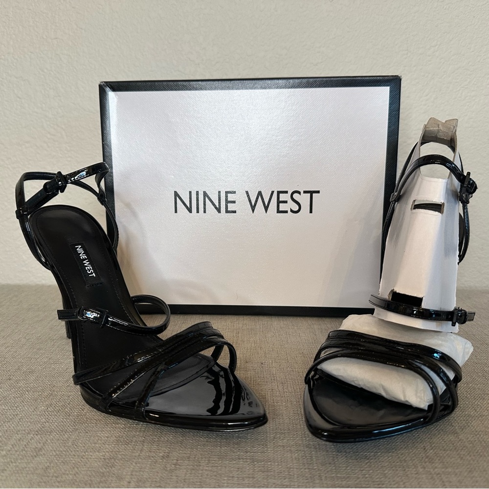 Brand New, Never Worn, NINE WEST straps stilettos, 9.5